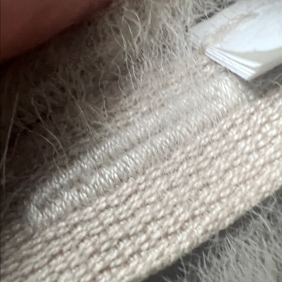 MaxMara Fur Collar with Ribbon Ties, Taupe - Picture 5 of 8